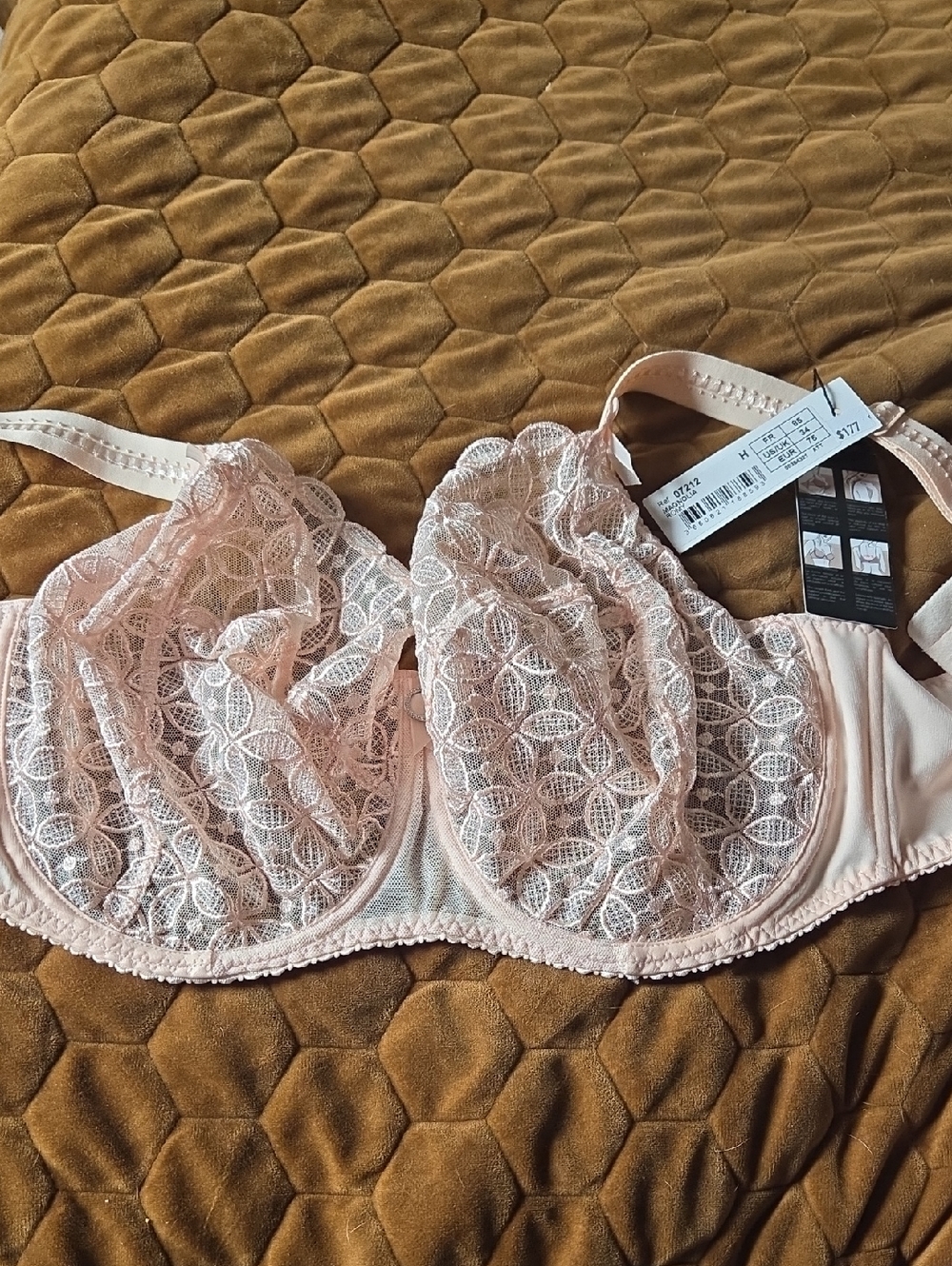 Empriente Romy Lace Underwire Bra - Blush 34H